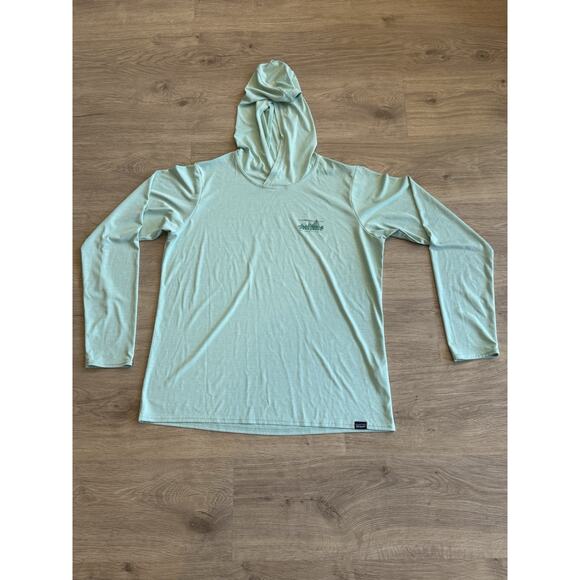 Patagonia Capilene Cool Daily Hoody Women’s Large Green - Picture 1 of 8